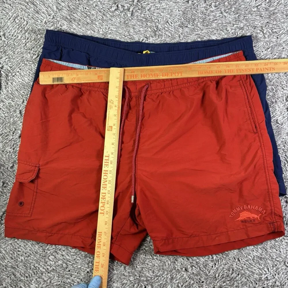 Tommy Bahama Swim Trunks Lot of Two Mens XXL Summer Beach Cargo Tropical Lined